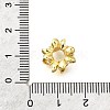 Brass Micro Pave Clear Cubic Zirconia European Beads KK-V008-15G-3