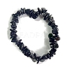 Synthetic Blue Goldstone Stretch Bracelets PW-WG56138-02-1