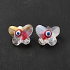 Evil Eye Glass Butterfly Beads G-P485-01C-3