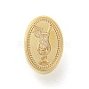 Golden Tone Wax Seal Brass Stamp Head AJEW-G056-03D-2