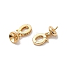 Brass Micro Pave Cubic Zirconia Pendant Bails KK-Z131-02G-2