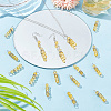 40Pcs Natural Citrine Pendants G-FG0001-09-4