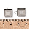 304 Stainless Steel Pendant Cabochon Settings STAS-Z201-02P-03-3