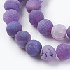 Natural Weathered Agate Beads Strands X-G-G589-8mm-06-6