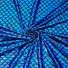 Sparkly Hologram Spandex Mermaid Printed Fish Scale Fabric DIY-WH0304-587A-1