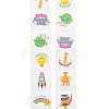 500 Paste Paper Self-Adhesive Stickers AJEW-S085-01F-2