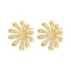 Brass Stud Earring Findings LS-KK-Z099-05G-01-1