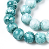 Drawbench Glass Round Beads GLAD-WH0001-01-19-3