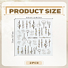 PET 5D Embossed Nail Art Stickers AJEW-WH0816-215-2