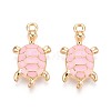 Alloy Enamel Pendants PALLOY-T092-26G-03-1