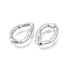 Brass Irregularity Spring Gate Rings KK-U072-43B-P-2