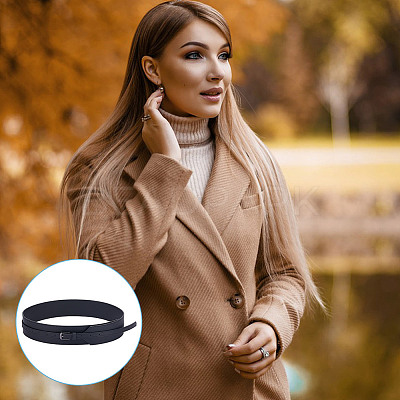 2Pcs 2 Colors PU Leather Chain Belts FIND-GO0001-58-1