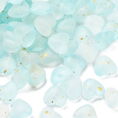 Frosted Transparent Acrylic Beads X1-OACR-F013-03-1