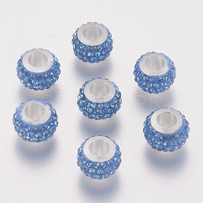 Rondelle Polymer Clay European Beads FIND-U001-01V-1