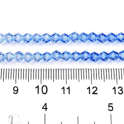 Gradient Color Baking Paint Glass Bead Strands DGLA-A039-T6mm-A020-1