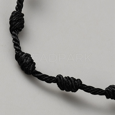 Nylon Cord Braided Bracelets for Men Women BJEW-WH0031-022B-1