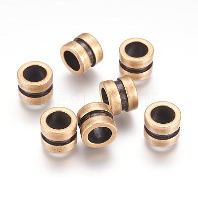 304 Stainless Steel Beads STAS-F123-02AB-1
