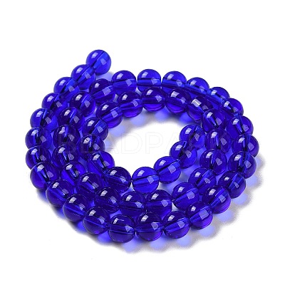 Glass Round Bead Strands GLAA-I028-6mm-13-1