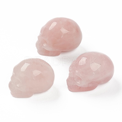 Halloween Natural Rose Quartz Home Decorations DJEW-K015-18-1