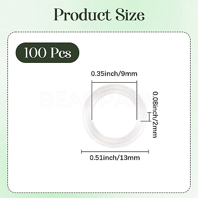 100Pcs Plastic Linking Rings KY-CN0001-01A-1