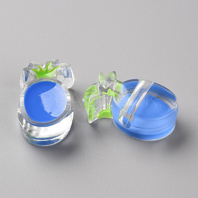 Transparent Enamel Acrylic Beads TACR-S155-002K-1