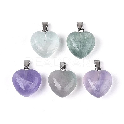 Natural Fluorite Pendants G-T143-49J-1