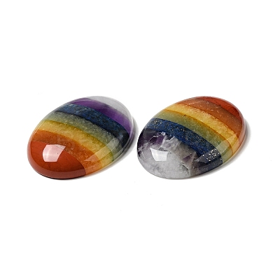 Chakra Natural Mixed Gemstone Cabochons G-F724-01D-1