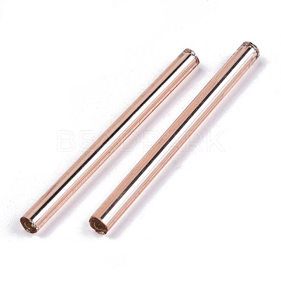 Electroplate Glass Bugle Beads SEED-S043-02A-03-1
