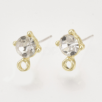 Alloy Stud Earring Findings X-PALLOY-N0149-21F-1
