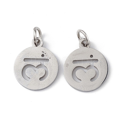 Non-Tarnish 304 Stainless Steel Charms STAS-Q201-T451P-1