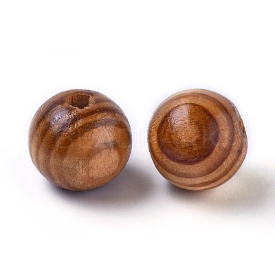 Round Natural Wood Beads WOOD-Q009-20mm-LF-1
