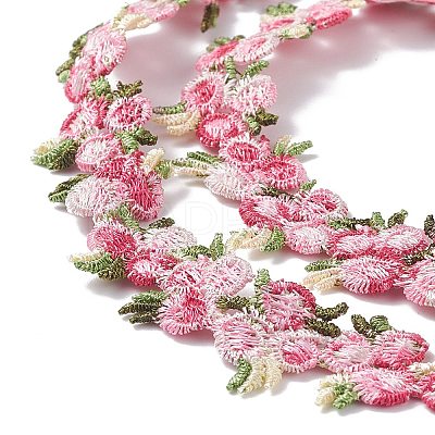 Flower Polyester Trim Ribbon OCOR-XCP0001-41-1