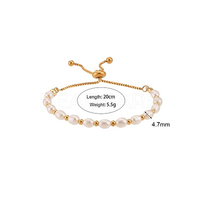 Adjustable 304 Stainless Steel Box Chain Slider Bracelets JL7679-1