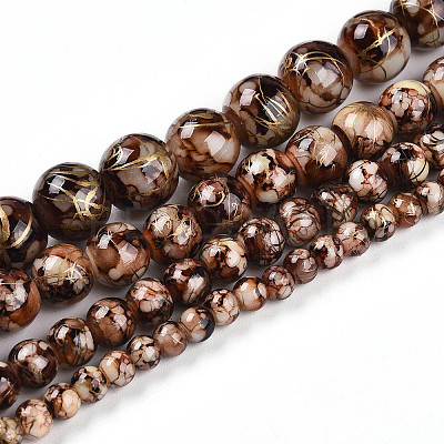 Baking Paint Glass Beads X1-DGLA-N003-8mm-B06-1