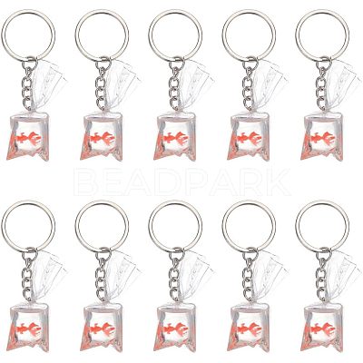 DIY 3D Goldfish Water Bag Keychain Making Kits DIY-NB0007-42-1