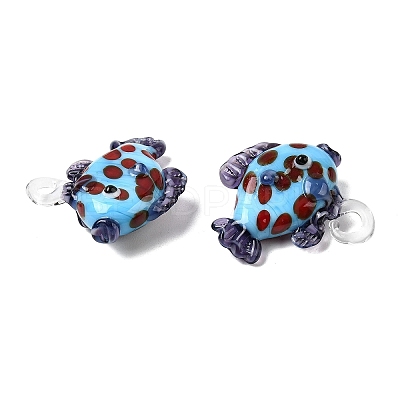 Handmade Lampwork Pendants LAMP-B035-01C-17-1