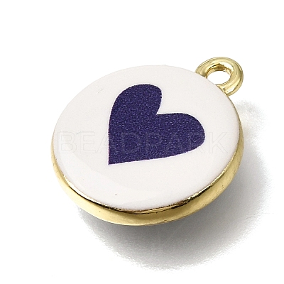 Printed Brass Pendants KK-CBAE379-01G-C-1