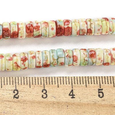 Baking Paint Synthetic Turquoise Beads Strands G-H060-02B-09-1