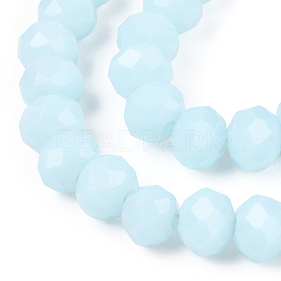 Opaque Solid Color Glass Beads Strands EGLA-A034-P2mm-D06-1