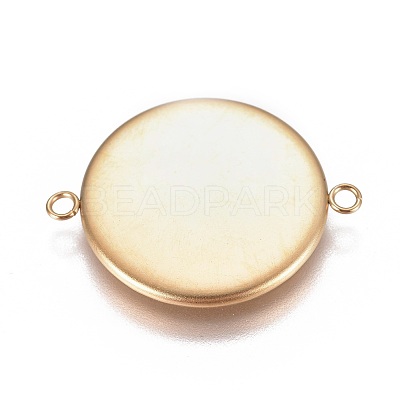 Ion Plating(IP) 304 Stainless Steel Cabochon Connector Settings STAS-G127-14-20mm-G-1