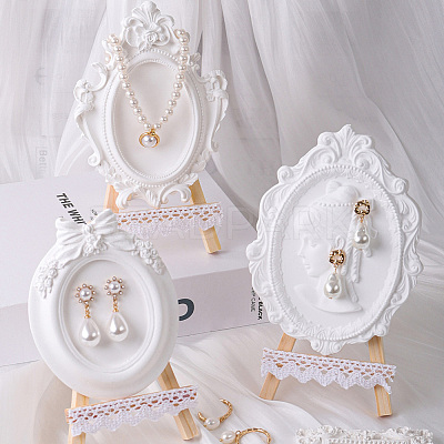 Wood and Gypsum Photo Frames WOOD-WH0029-28-1