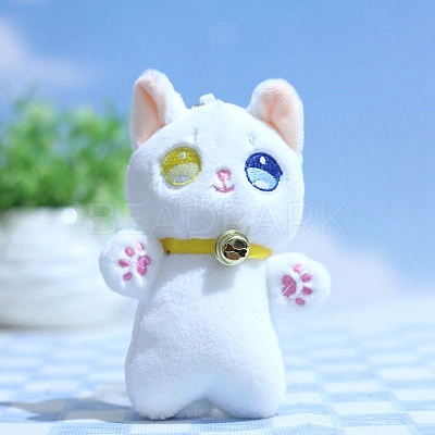 Cute Cloth Plush Bell Kitten Pendant Decorations PW-WG09BC4-03-1