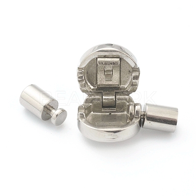 Non-Tarnish 304 Stainless Steel European Style Clasps STAS-B017-07P-1