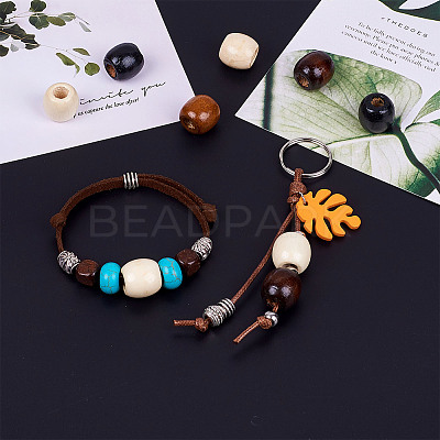 Natural Wood Beads WOOD-CD001-03-LF-1
