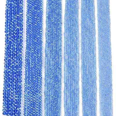 Electroplate Glass Beads Strands EGLA-A044-T6mm-A14-1