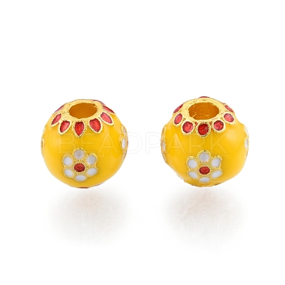 Alloy Enamel Beads PALLOY-P285-14MG-01-1