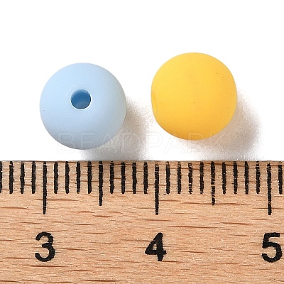 Rubberized Style Imitated Silicone Acrylic Beads X1-MACR-D029-01A-1