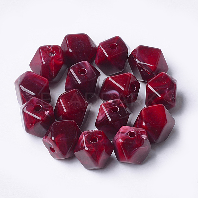Acrylic Beads OACR-T007-09E-1