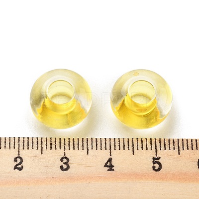 Transparent Acrylic European Beads TACR-P009-C01-02-1