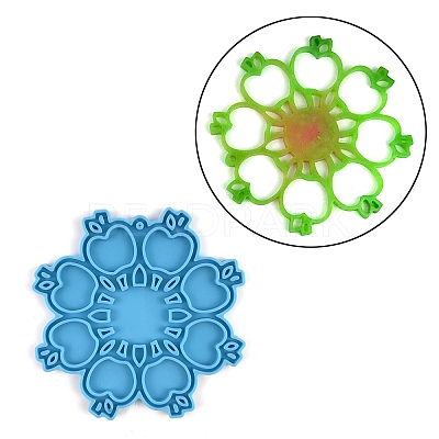 DIY Christmas Snowflake Pendant Food Grade Silicone Molds XMAS-PW0001-011G-1